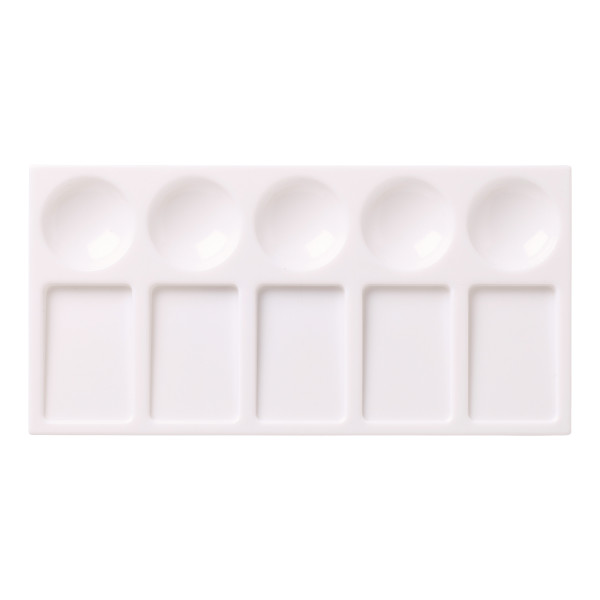 Petite palette de peinture plastique blanc Liquitex 10 godets