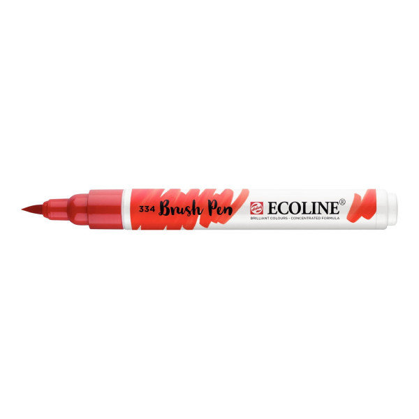 photo-Feutre - Pointe pinceau - Rouge écarlate - 334 - Aquarellable - Ecoline Talens