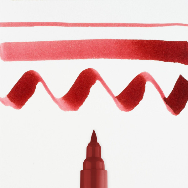 Feutre - Pointe pinceau - Acajou - 441 - Aquarellable - Ecoline Talens