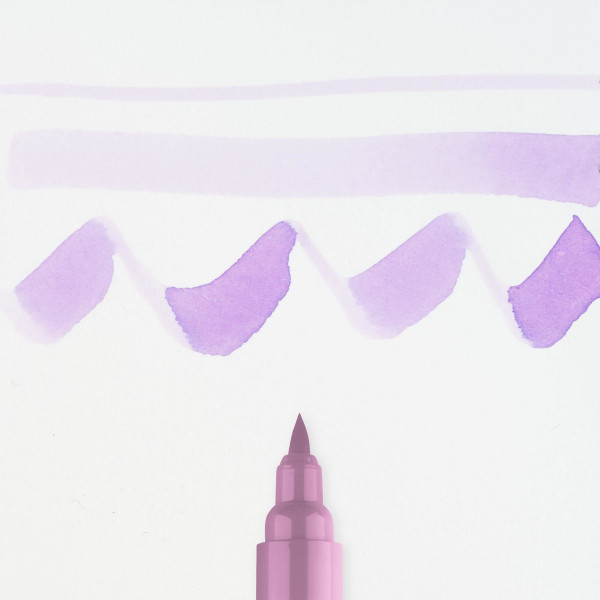 Feutre - Pointe pinceau - Violet pastel - 579 - Aquarellable - Ecoline Talens
