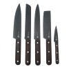 Coffret de 5 couteaux de cuisine Laguiole lame acier noire