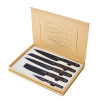 Coffret de 5 couteaux de cuisine Laguiole lame acier noire