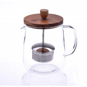 Théière en verre avec infuseur Laguiole