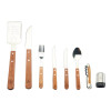 Coffret pique-nique de 18 couverts Laguiole avec manche en bois et mallette
