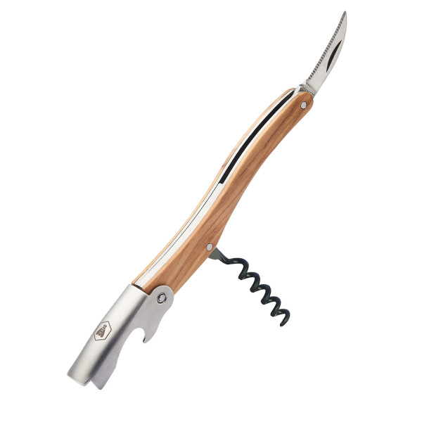 Coffret pique-nique de 18 couverts Laguiole avec manche en bois et mallette