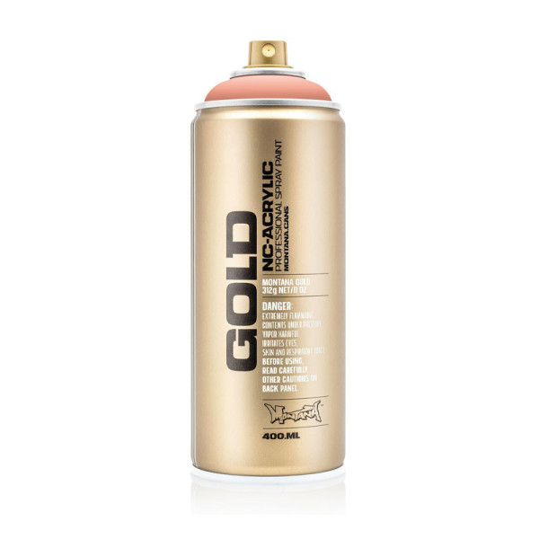 photo-Bombe de peinture - Gold - Acrylique - Shrimp - CL2120 - 400ml - Montana Cans