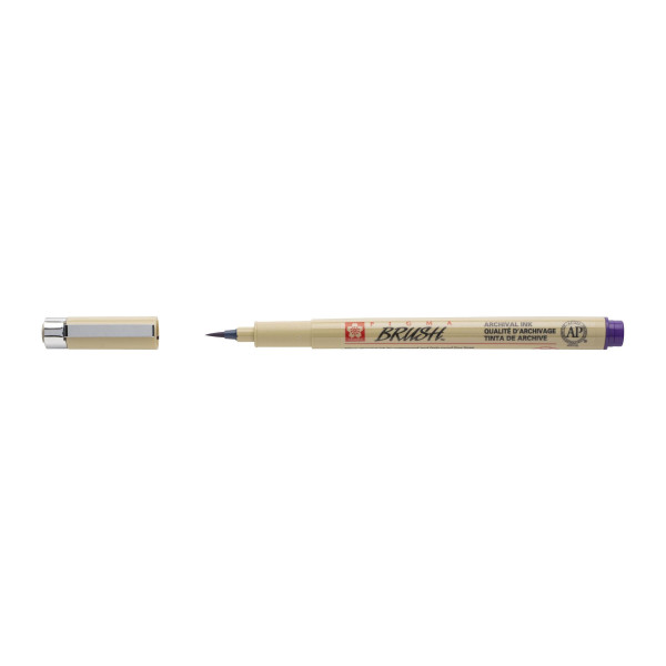 photo-Feutre - Pointe pinceau - Violet - Pigma Micron Brush - Sakura