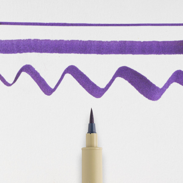 Feutre - Pointe pinceau - Violet - Pigma Micron Brush - Sakura