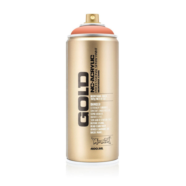 photo-Bombe de peinture - Gold - Acrylique - Shrimp dark - CL2130 - 400ml - Montana Cans