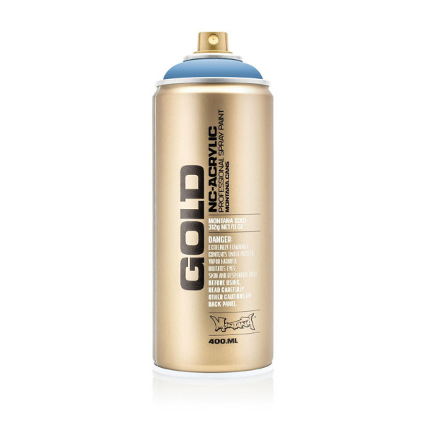 photo-Bombe de peinture - Gold - Acrylique - Denim stonewashed - CL5220 - 400ml - Montana Cans