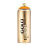 photo-Bombe de peinture - Gold - Acrylique - Power orange - F2000 - 400ml - Montana Cans