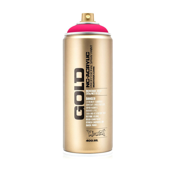 photo-Bombe de peinture - Gold - Acrylique - Gleaming pink - F4000 - 400ml - Montana Cans