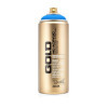 photo-Bombe de peinture - Gold - Acrylique - Flame blue - F5000 - 400ml - Montana Cans