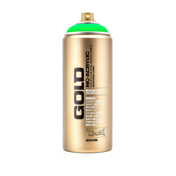 photo-Bombe de peinture - Gold - Acrylique - Acid Green - F6000 - 400ml - Montana Cans