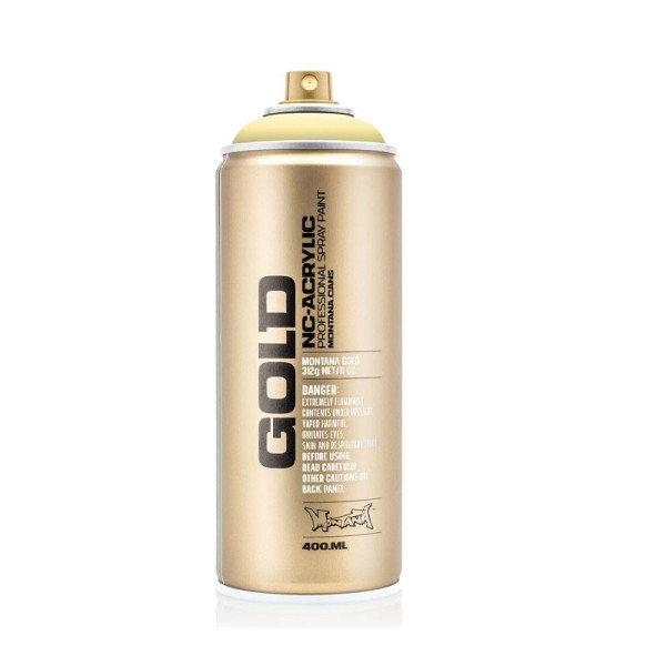 photo-Bombe de peinture - Gold - Acrylique - Vanilla - G1000 - 400ml - Montana Cans