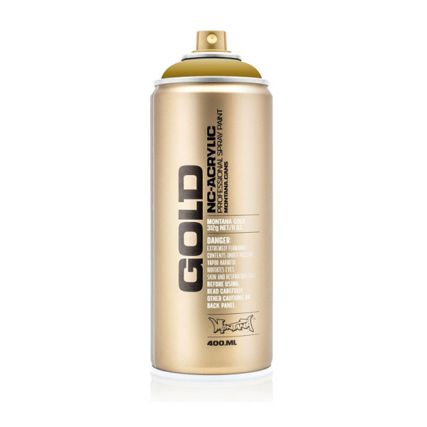 photo-Bombe de peinture - Gold - Acrylique - Mustard - G1060 - 400ml - Montana Cans