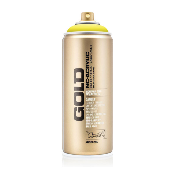 photo-Bombe de peinture - Gold - Acrylique - Brimstone - G1110 - 400ml - Montana Cans