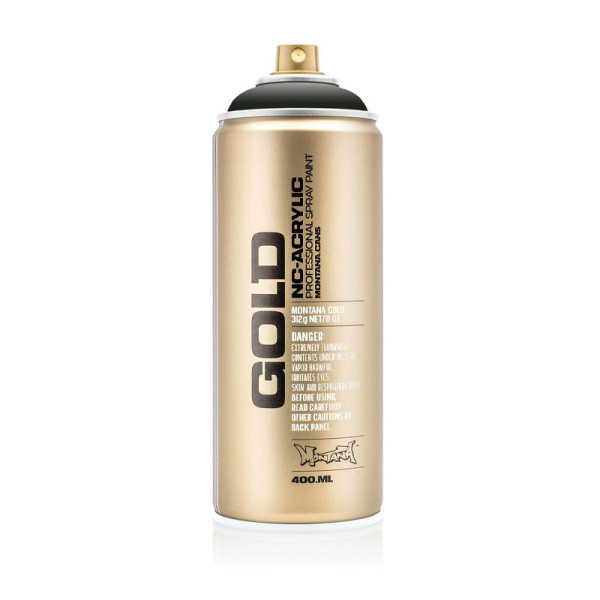 photo-Bombe de peinture - Gold - Acrylique - Military green - G1180 - 400ml - Montana Cans