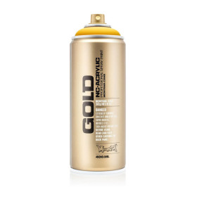 photo-Bombe de peinture - Gold - Acrylique - Yellow cab - G1220 - 400ml - Montana Cans
