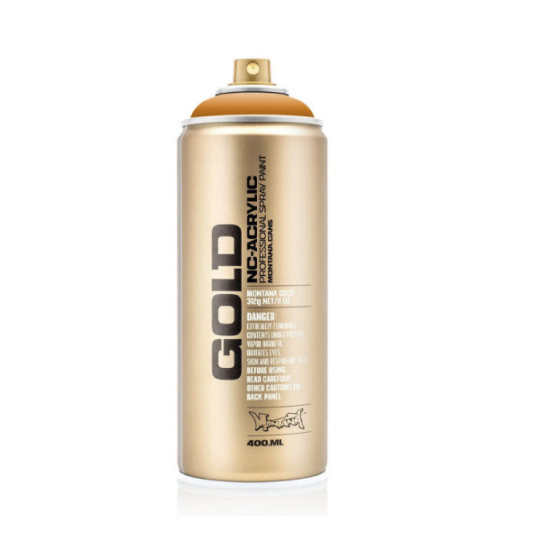 photo-Bombe de peinture - Gold - Acrylique - Terra - G1250 - 400ml - Montana Cans
