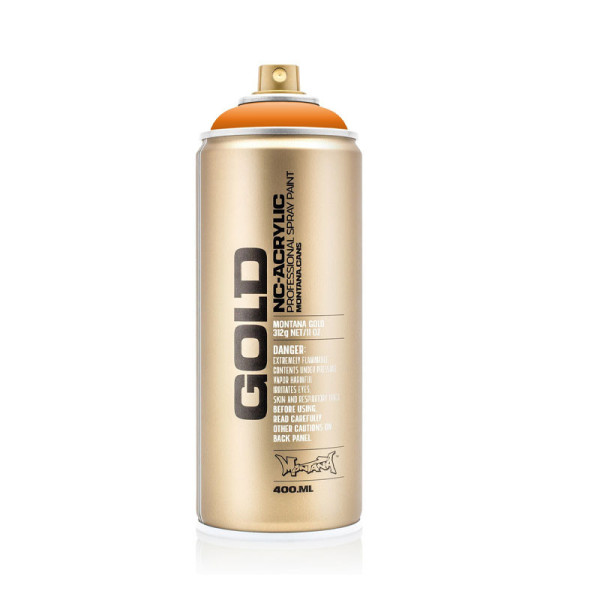 photo-Bombe de peinture - Gold - Acrylique - Capri - G2060 - 400ml - Montana Cans