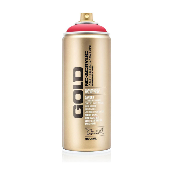 photo-Bombe de peinture - Gold - Acrylique - Strawberry - G3020 - 400ml - Montana Cans