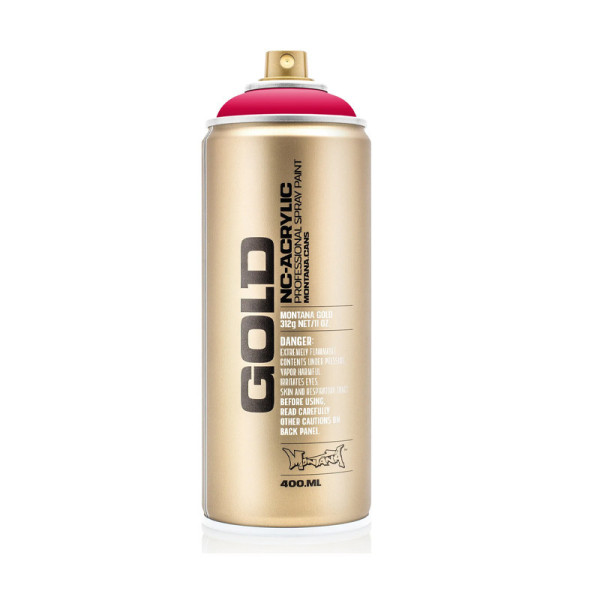 photo-Bombe de peinture - Gold - Acrylique - Raspberry - G3030 - 400ml - Montana Cans