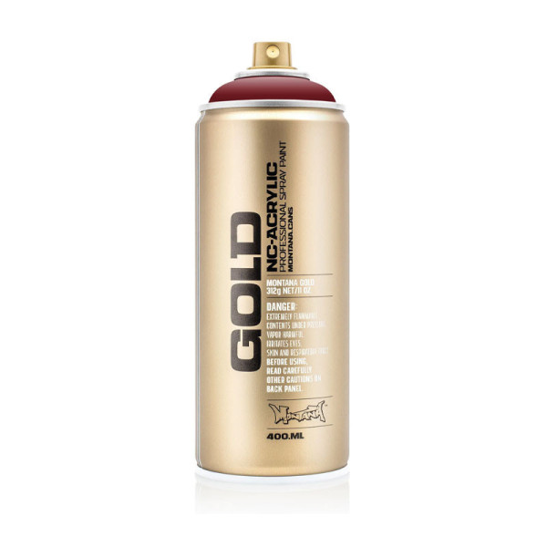 photo-Bombe de peinture - Gold - Acrylique - Royal red - G3060 - 400ml - Montana Cans