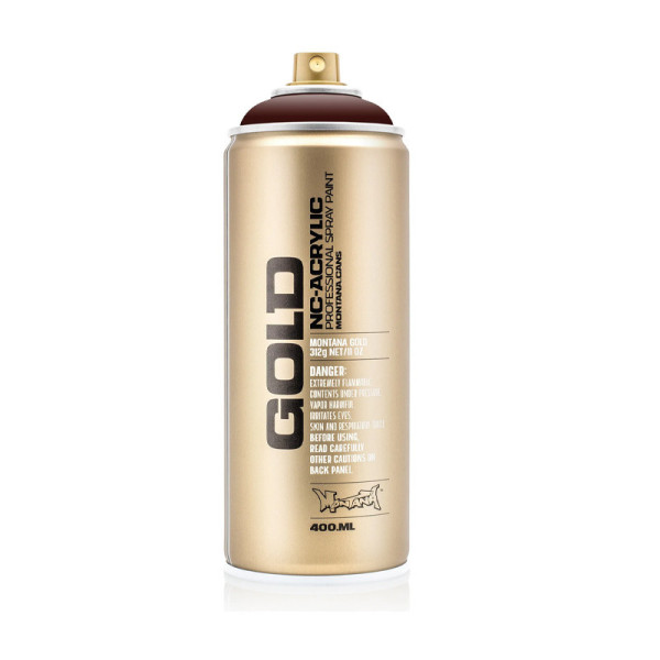 photo-Bombe de peinture - Gold - Acrylique - Black red - G3080 - 400ml - Montana Cans