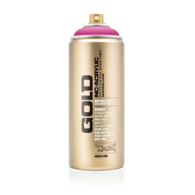 photo-Bombe de peinture - Gold - Acrylique - Pink pink - G3130 - 400ml - Montana Cans
