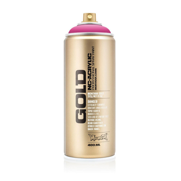 photo-Bombe de peinture - Gold - Acrylique - Pink pink - G3130 - 400ml - Montana Cans