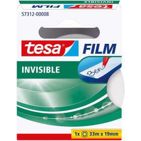 Rouleau de ruban adhésif invisible Tesa 33m x 19mm