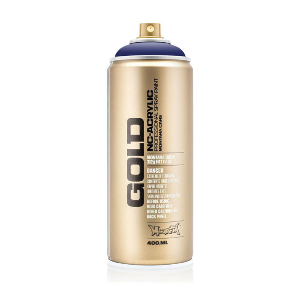 photo-Bombe de peinture - Gold - Acrylique - Blue velvet - G4170 - 400ml - Montana Cans