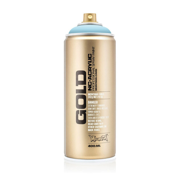 photo-Bombe de peinture - Gold - Acrylique - Fresh blue - G5010 - 400ml - Montana Cans