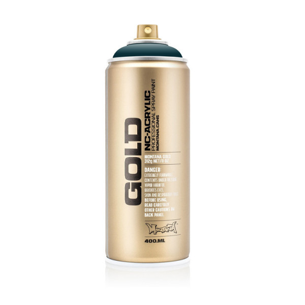 photo-Bombe de peinture - Gold - Acrylique - Deep sea - G5160 - 400ml - Montana Cans