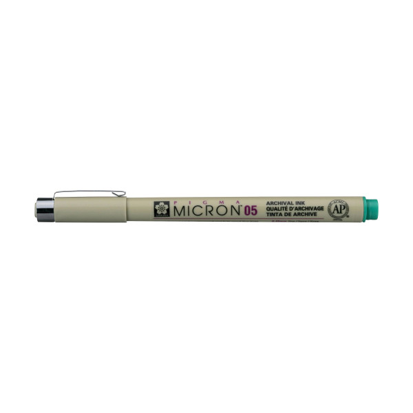 Feutre Pigma Micron 05 Sakura pointe fine 0.45mm vert