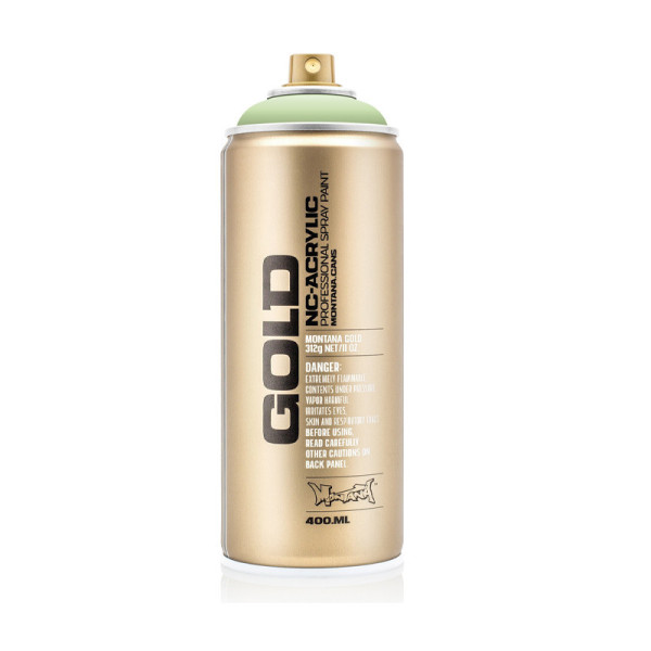 photo-Bombe de peinture - Gold - Acrylique - Linden green - G6010 - 400ml - Montana Cans