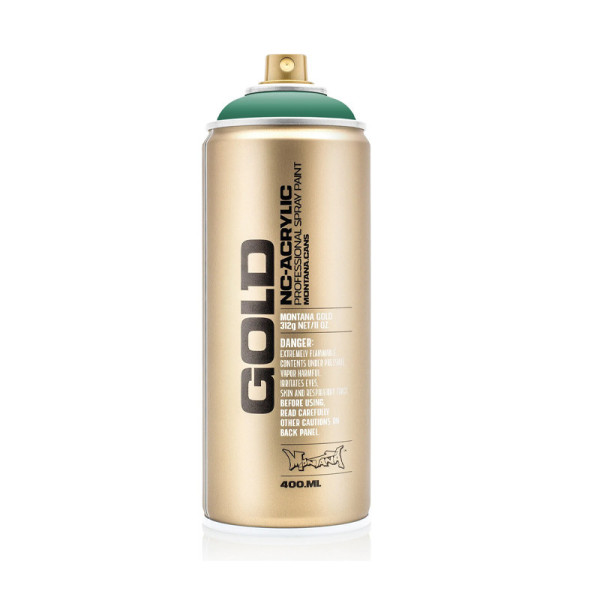 photo-Bombe de peinture - Gold - Acrylique - Malachite dark - G6150 - 400ml - Montana Cans