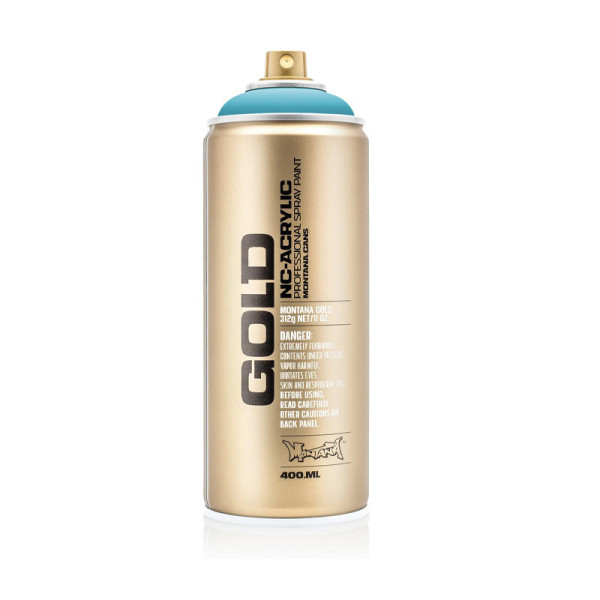 photo-Bombe de peinture - Gold - Acrylique - Dolphins - G6250 - 400ml - Montana Cans