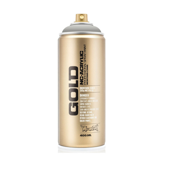 photo-Bombe de peinture - Gold - Acrylique - Iron curtain - G7030 - 400ml - Montana Cans