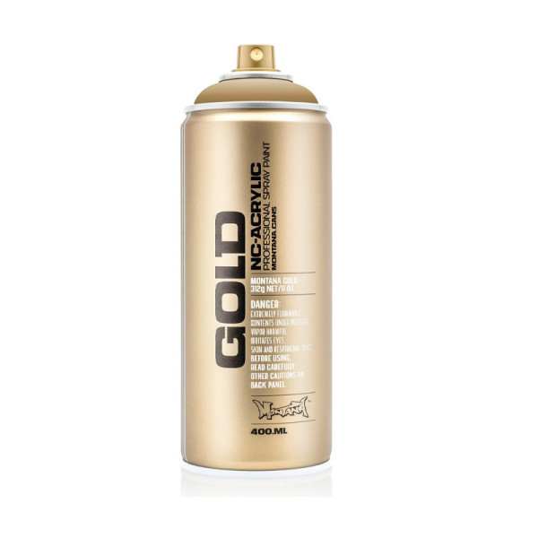 photo-Bombe de peinture - Gold - Acrylique - Duck season - G8040 - 400ml - Montana Cans