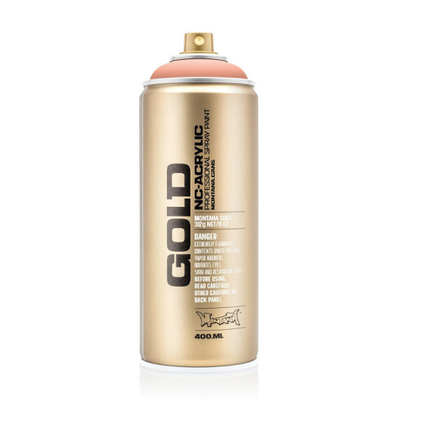 photo-Bombe de peinture - Gold - Acrylique - Salmon - G8070 - 400ml - Montana Cans