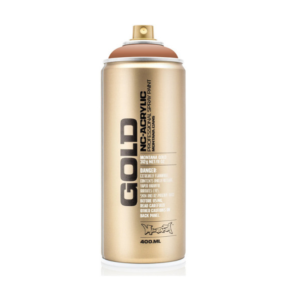 photo-Bombe de peinture - Gold - Acrylique - Nougat - G8090 - 400ml - Montana Cans