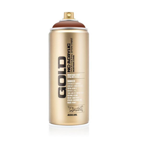 photo-Bombe de peinture - Gold - Acrylique - Orange Brown - G8100 - 400ml - Montana Cans