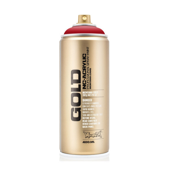 photo-Bombe de peinture - Gold - Acrylique - Shock kent blood - S3020 - 400ml - Montana Cans