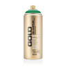 photo-Bombe de peinture - Gold - Acrylique - Shock green - S6010 - 400ml - Montana Cans