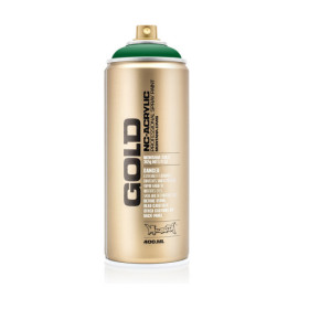 photo-Bombe de peinture - Gold - Acrylique - Shock dark green - S6020 - 400ml - Montana Cans