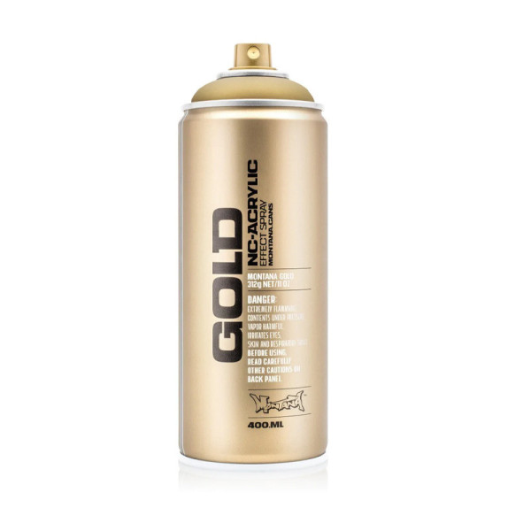 photo-Bombe de peinture - Gold - Acrylique - Gold matt - M3010 - 400ml - Montana Cans