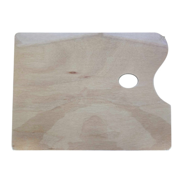 photo-Palette - Rectangulaire - Bois - Pour mélanger les peintures