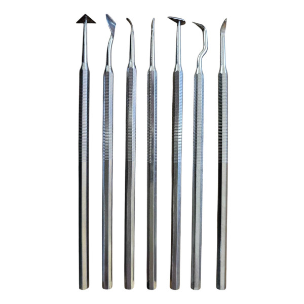 photo-Set d'outils - Dentisterie - Pour modelage et sculptage - 7 pièces